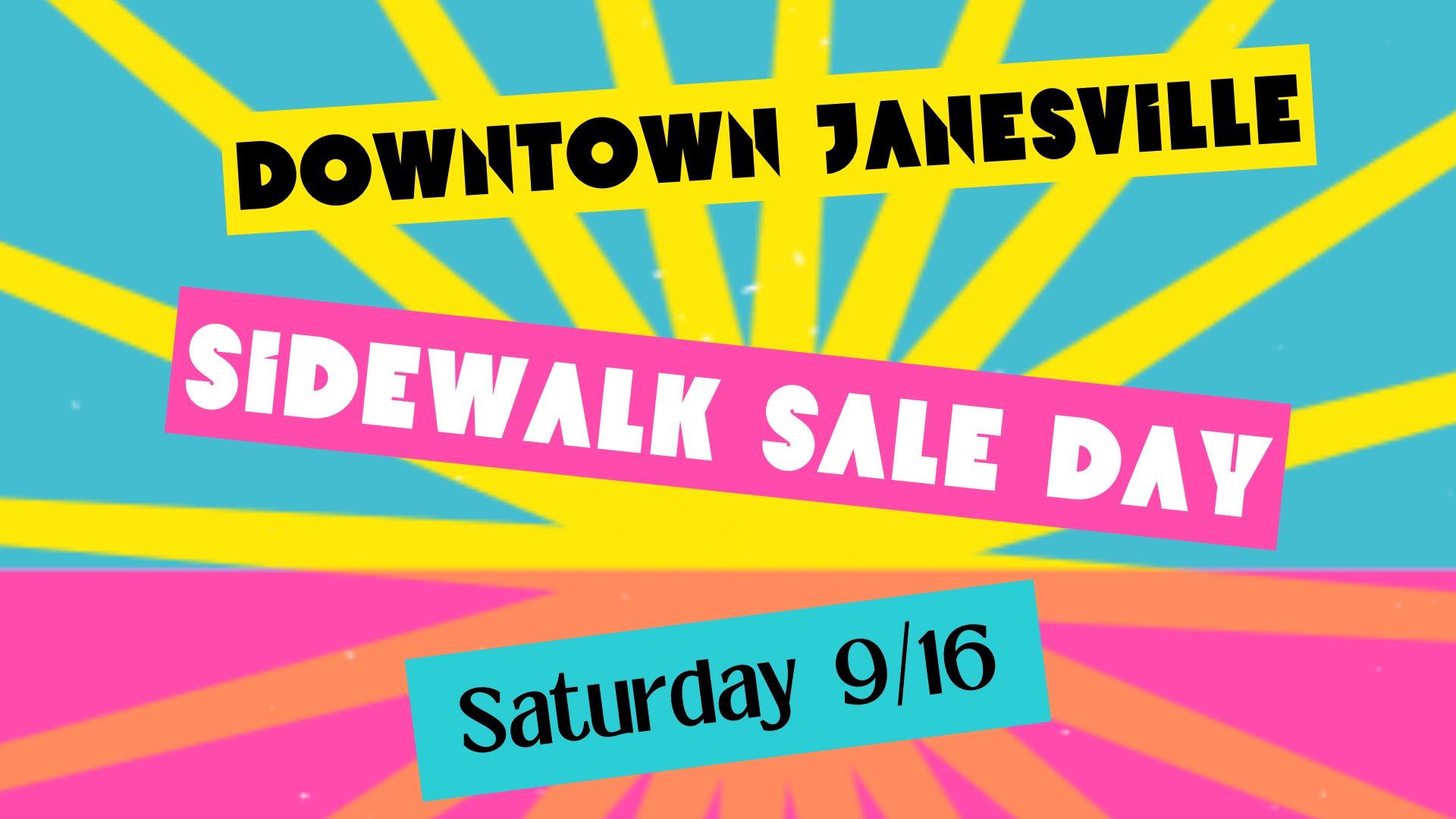 Downtown Janesville Sidewalk Sale Day